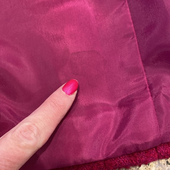 Jennifer & Grace Fuchsia Raspberry Pink Wool Blend Blazer 10 Lined - Picture 15 of 17
